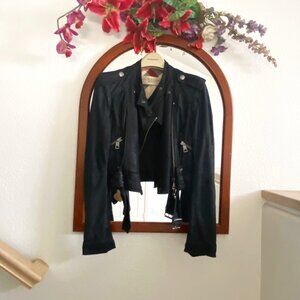 Burberry Brit Cropped Leather Jacket (as-is), US 2